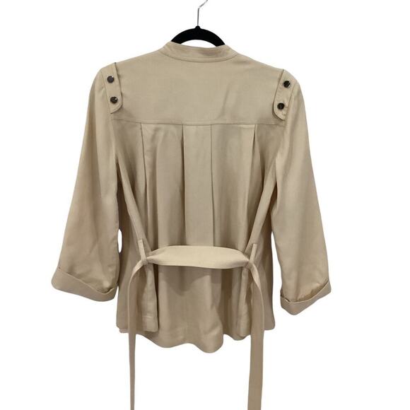 Reiss Oliva Belted Utility Jacket In Neutral Size 4 - Picture 9 of 15